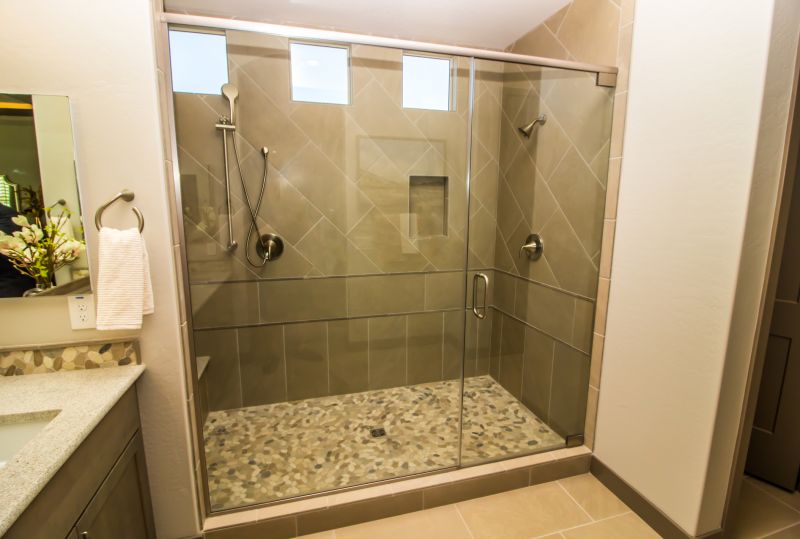 Shower with LED Lighting